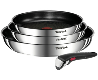 Patelnia TEFAL Zestaw INGENIO EMOTION 4 elementy: patelnia 22cm / 24cm / 28cm + rączka